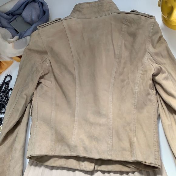 Adam Lippes suede beige jacket size 2 or XS - Picture 7 of 12